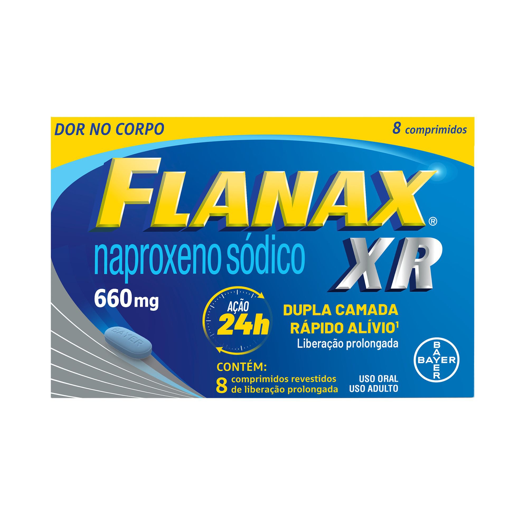 FLANAX XR 660MG C 8 COMP REV